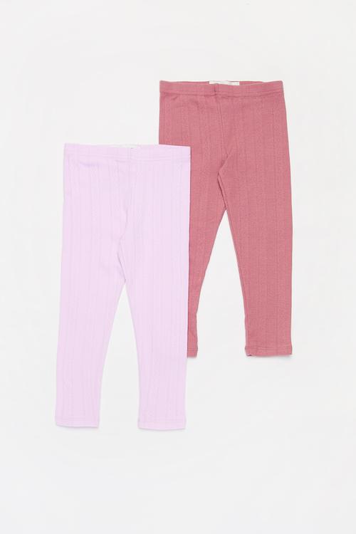 Huggie tights multipack - pink & purple 