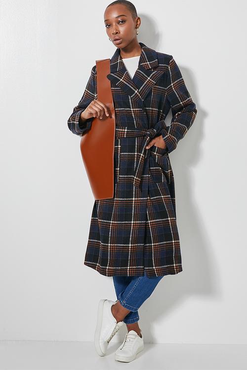 Belted coat - multi