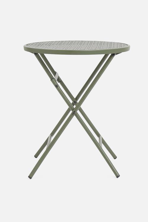 Punch folding outdoor table - green