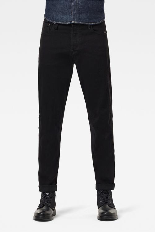 Scutar 3d slim-nero black stretch denim - black 