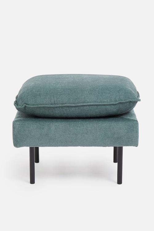 Flange ottoman - teal