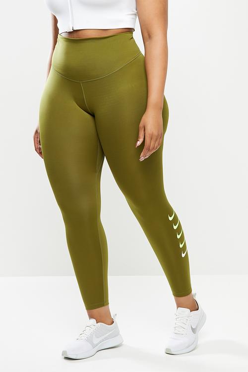 Curve swoosh run tights 7/8 - olive