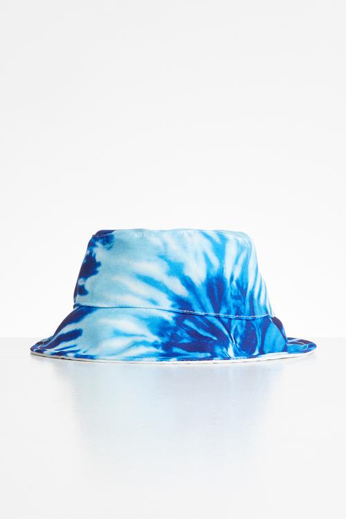 Tie dye bucket hat - blue