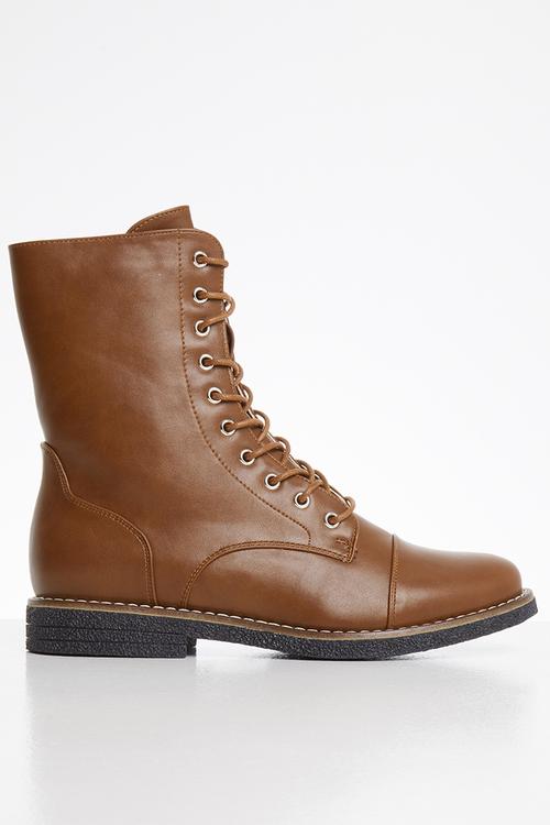 Denny combat boot - tan