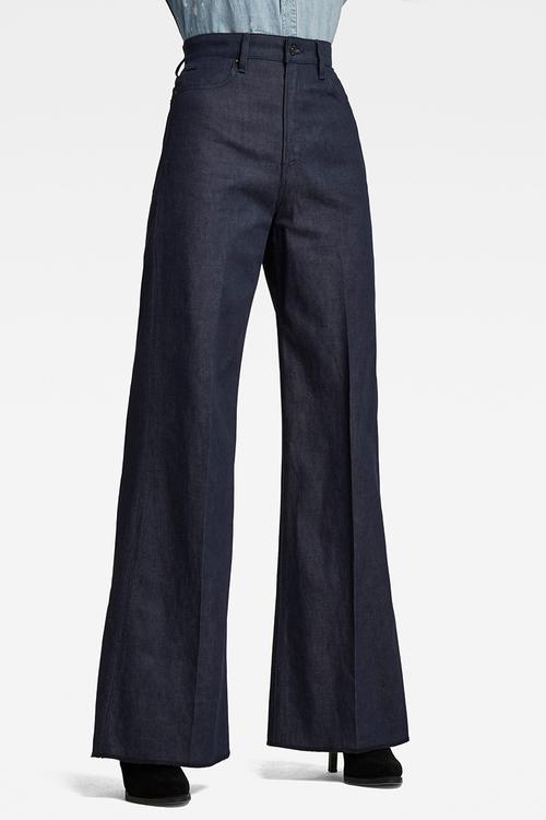Deck ultra high wide leg wmn - blue