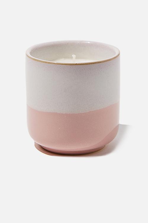 Oasis candle - pink glaze