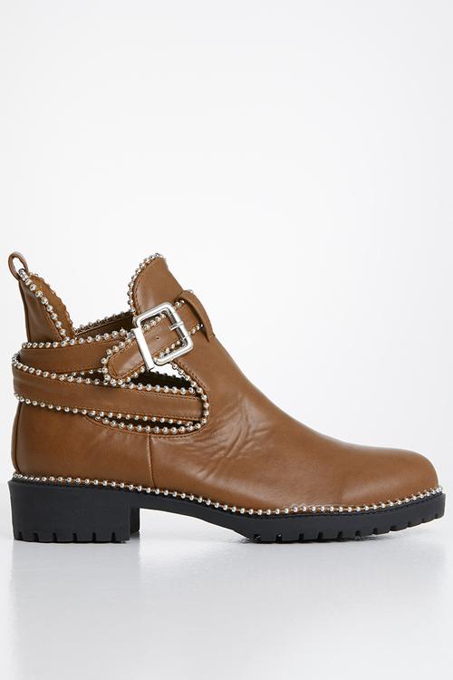 Corinna studded ankle boot - taupe
