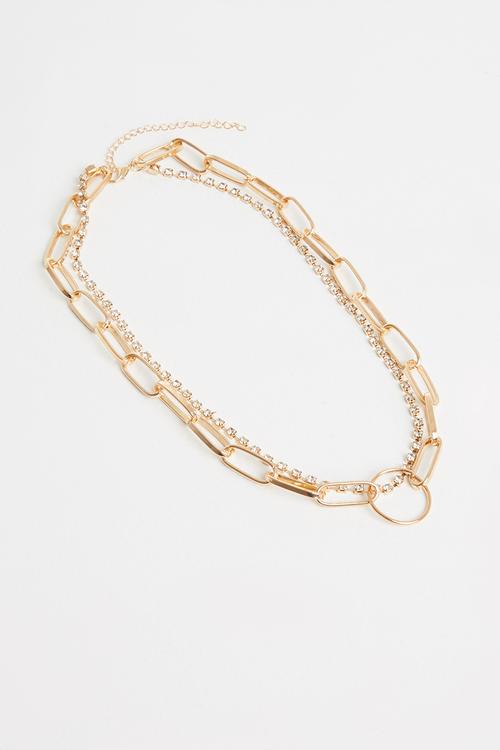 Chain link necklace - gold