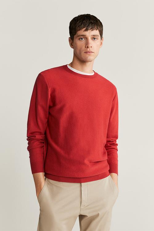 Ten Cotton Cashmere-blend  sweater knitwear - red