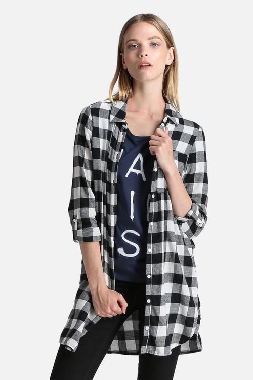 Isabella Check Oversize Shirt