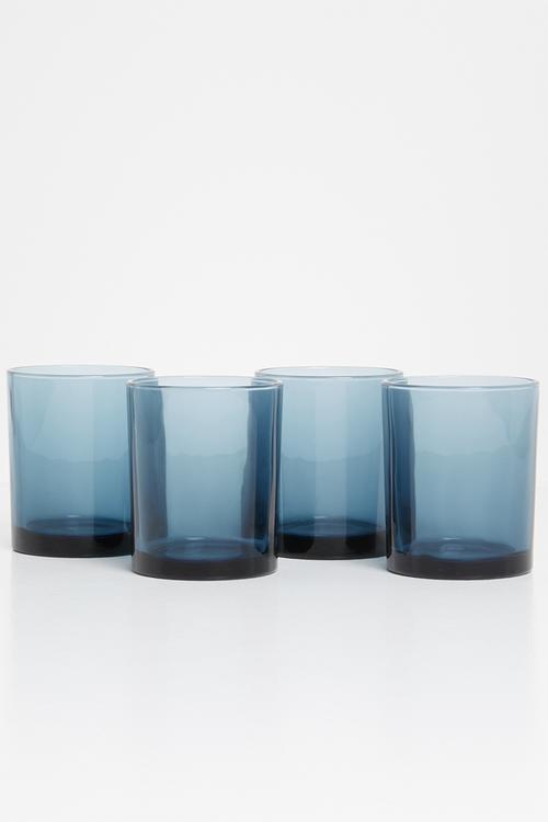 Solid tumbler set of 4 - dark blue 