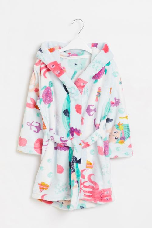 Girls hooded gown - multi