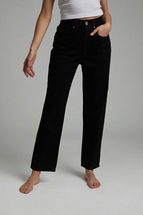 Straight stretch jean - black