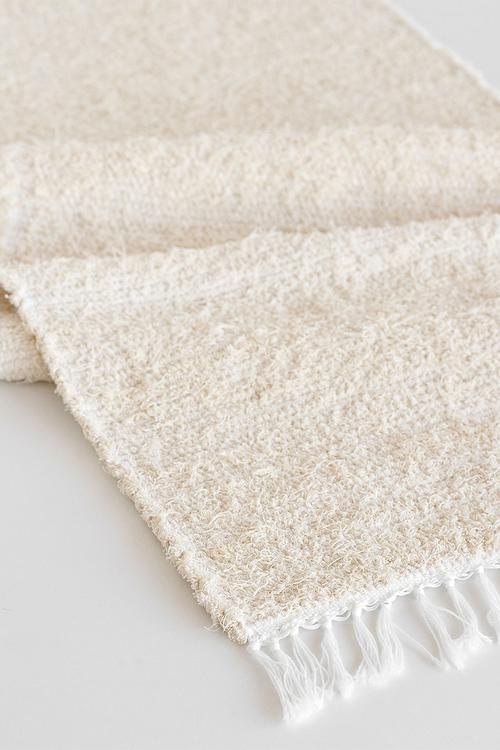 Thick weave table runner - natural