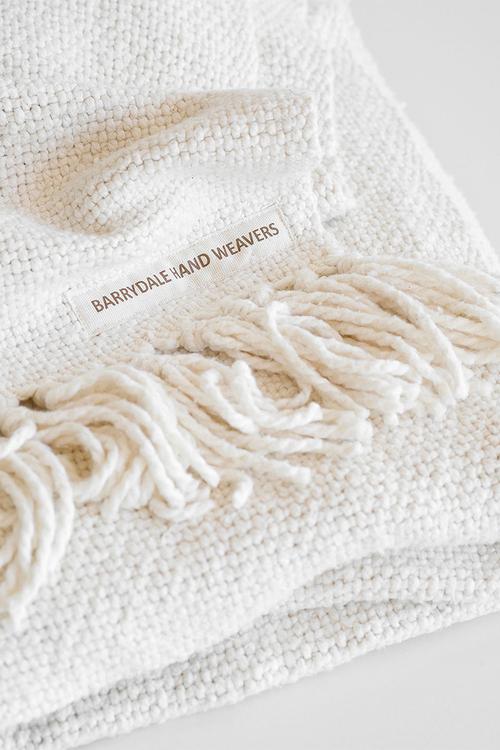 Thick weave blanket - natural