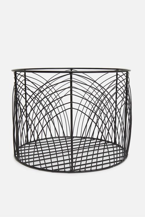 Rae wire basket - black