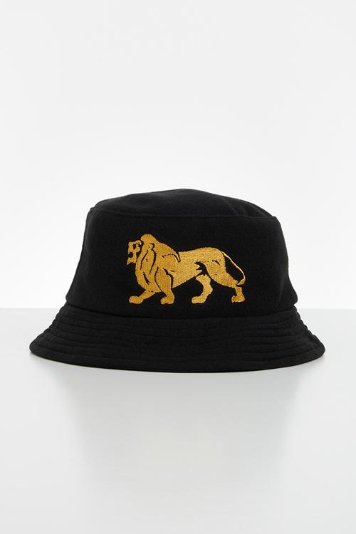 Logo bucket hat - black