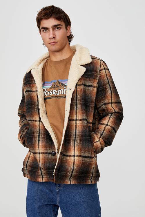 Ranch jacket - black rust check