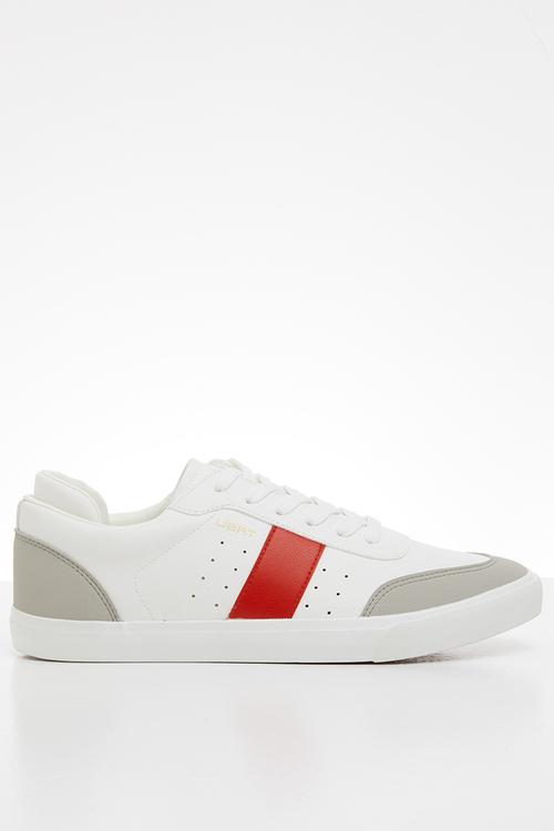 Brava 8 lea - white & red