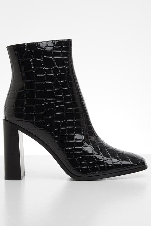 Wide fit ankle boot - black 
