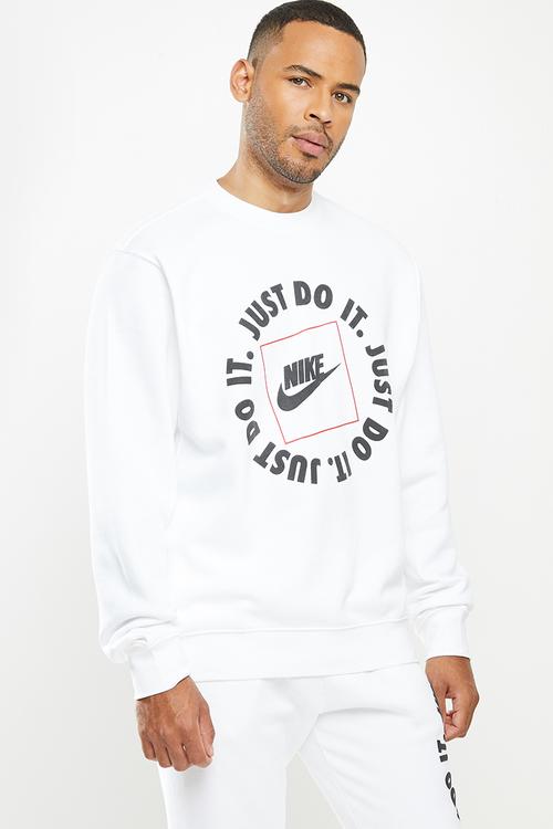 Nike Men's Just Do It Crew - white