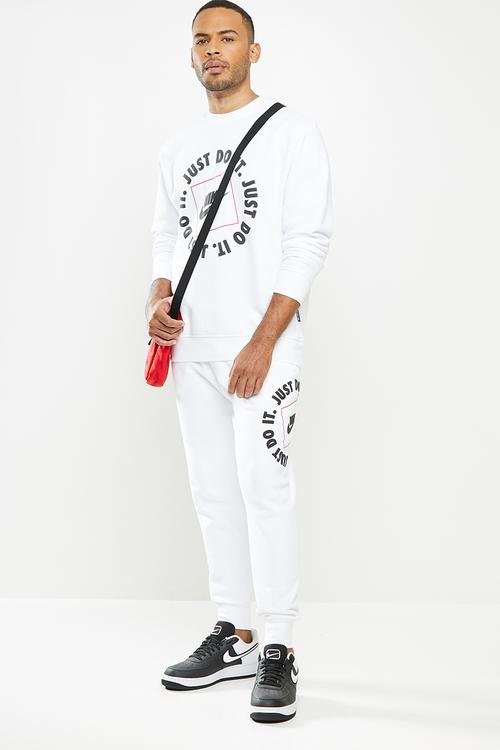 Nike Men's Just Do It Crew - white