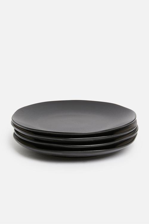 Kento side plate set of 4 - charcoal