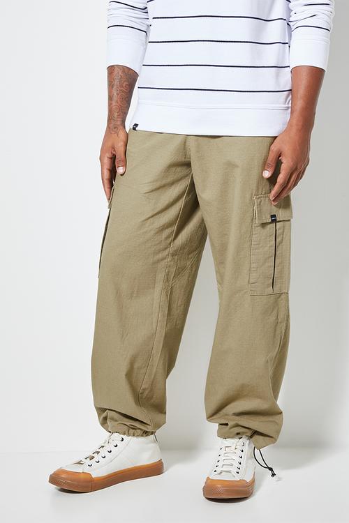 Carson loose cargo pants - beige