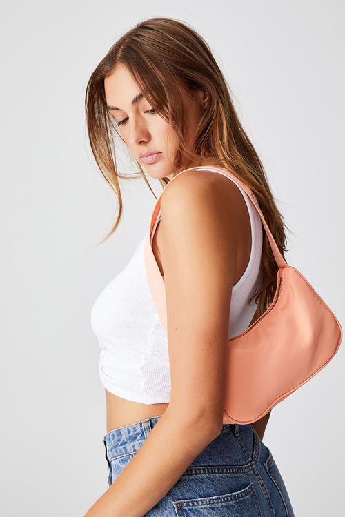 Nylon underarm bag - candy