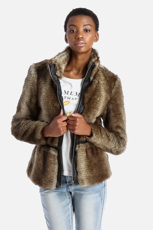 Monica Short Faux Fur Jacket