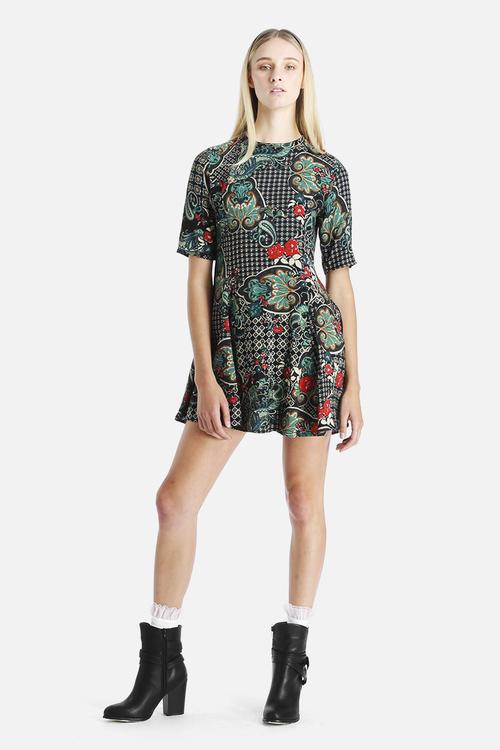 Paisley Printed Dress