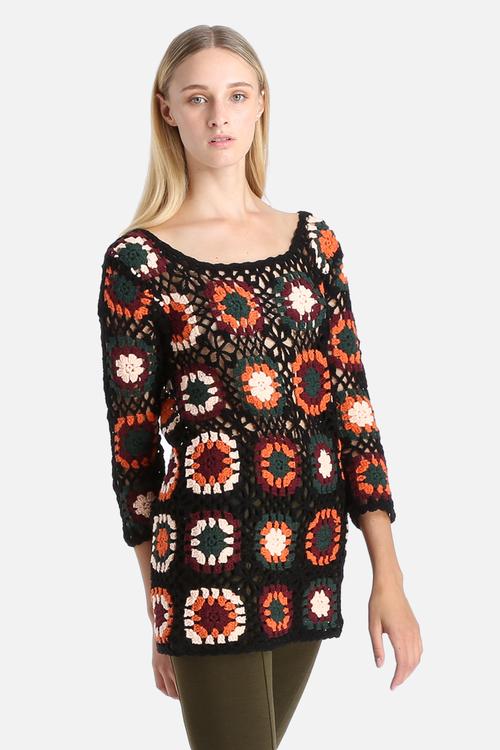 Crochet Knitted Top