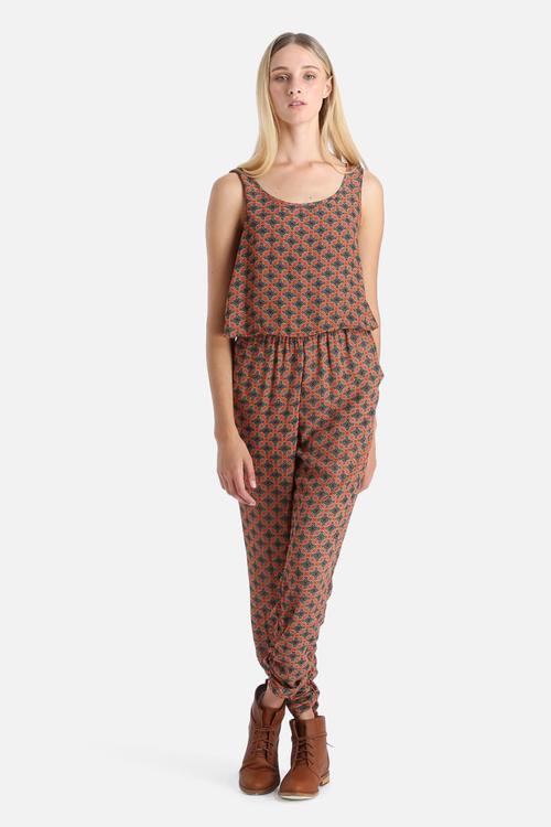 Tile Print Jumpsuit
