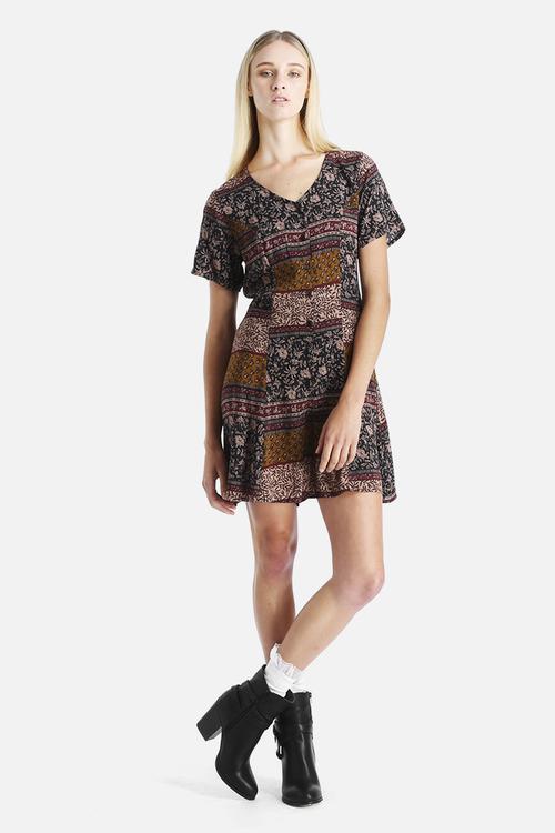 Printed Button Down Playsuit