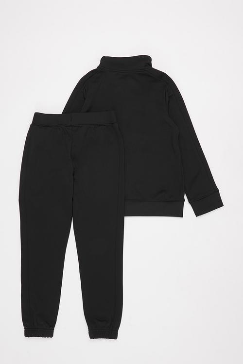 UA boys knit tracksuit - black & white