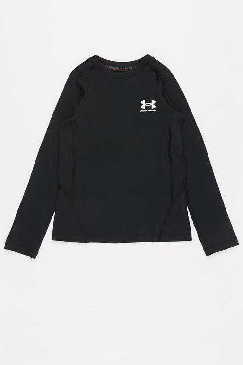Ua boys hg long sleeve tee - black