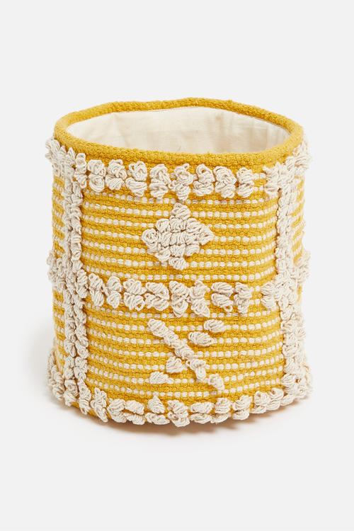 Sonny woven basket - yellow