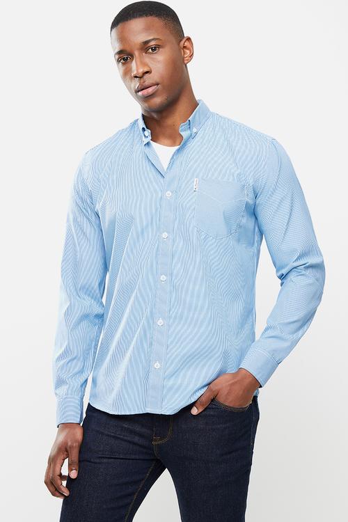 Small ging shirt - blue