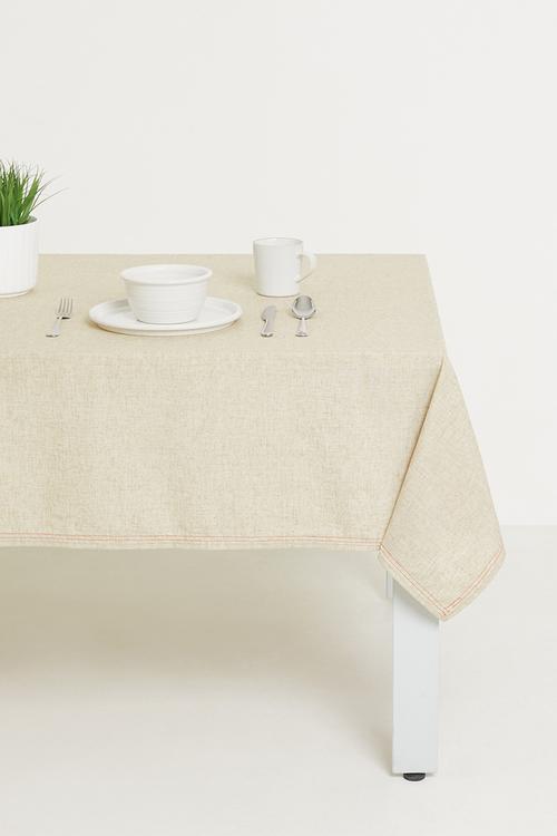 Patch tablecloth - white/red