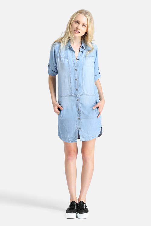 Tencel Denim Shirt Dress