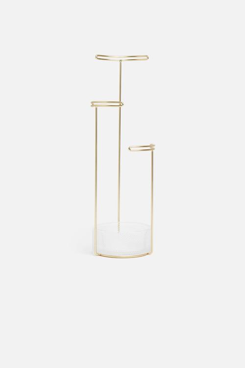Tesora jewelry stand - brass