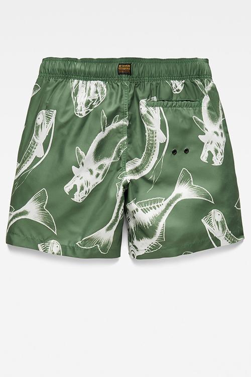 Dirik piranha swimshorts - court green piranha