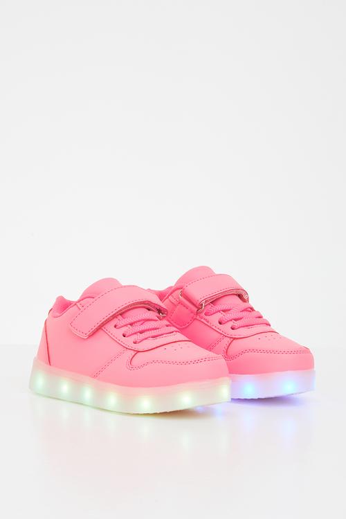 Light up low top sneaker - pink