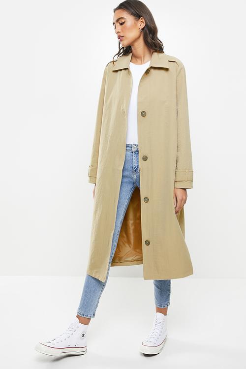 The mac trench - washed taupe