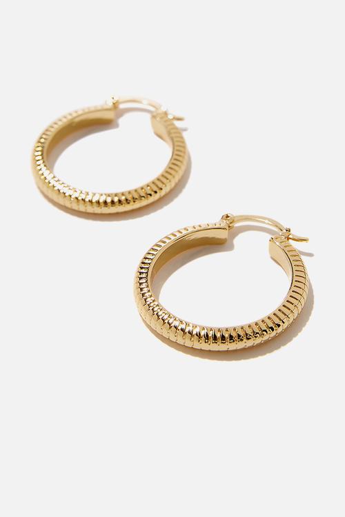 Premium mid hoop - gold plated 