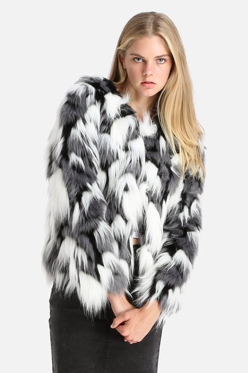 Wing Faux Fur Jacket