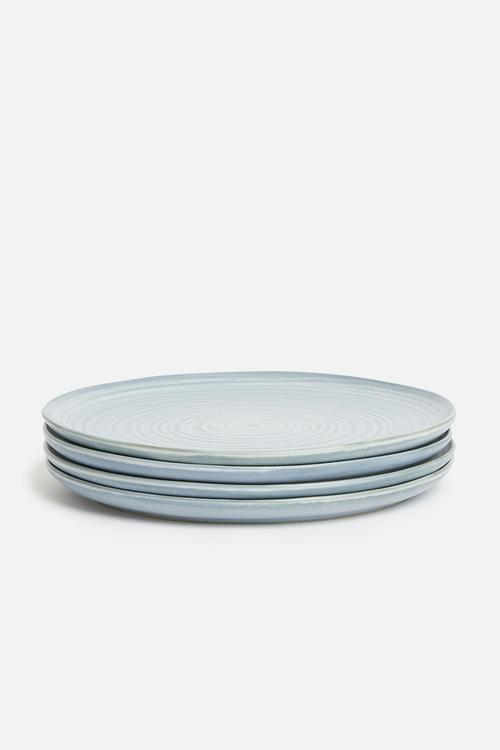 Blurr side plate set of 4 - blue