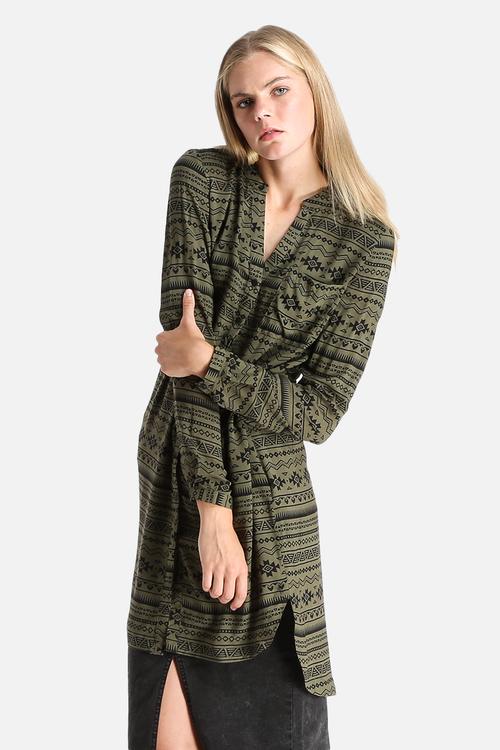 Sue Ella Printed Long Shirt