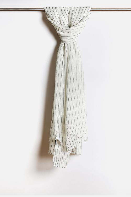 Pinstripe Long Scarf