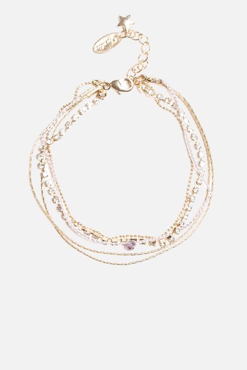 Cupchain & Plait Multi Row Bracelets